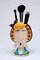 Ceramic Lady Makeup Brush Holder, Home Décor, Gift for Her, Mom, Friend, or Coworker, Vanity Décor